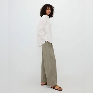 Reserved Women's Wide-Leg Trousers - Olive Green
